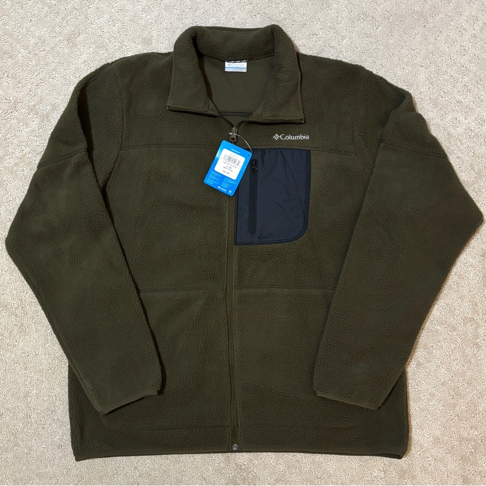 Columbia Dark Green Fleece Jacket